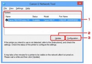 Canon IJ Network Tool Software